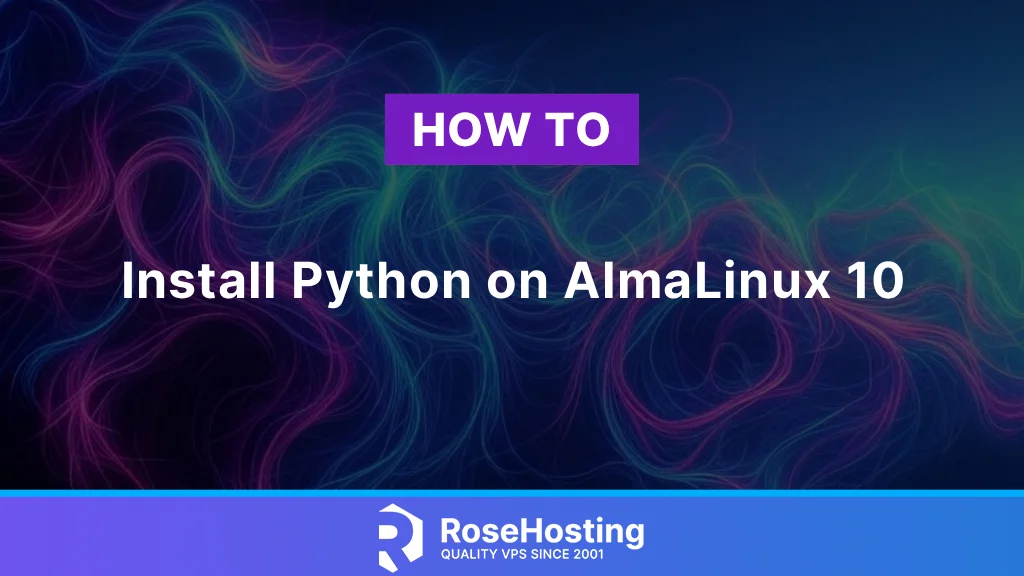 How to install Python on AlmaLinux 10