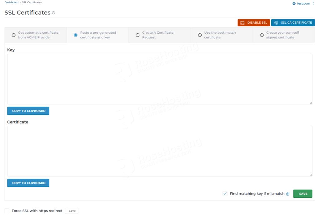 install an SSL certificate on a Linux VPS