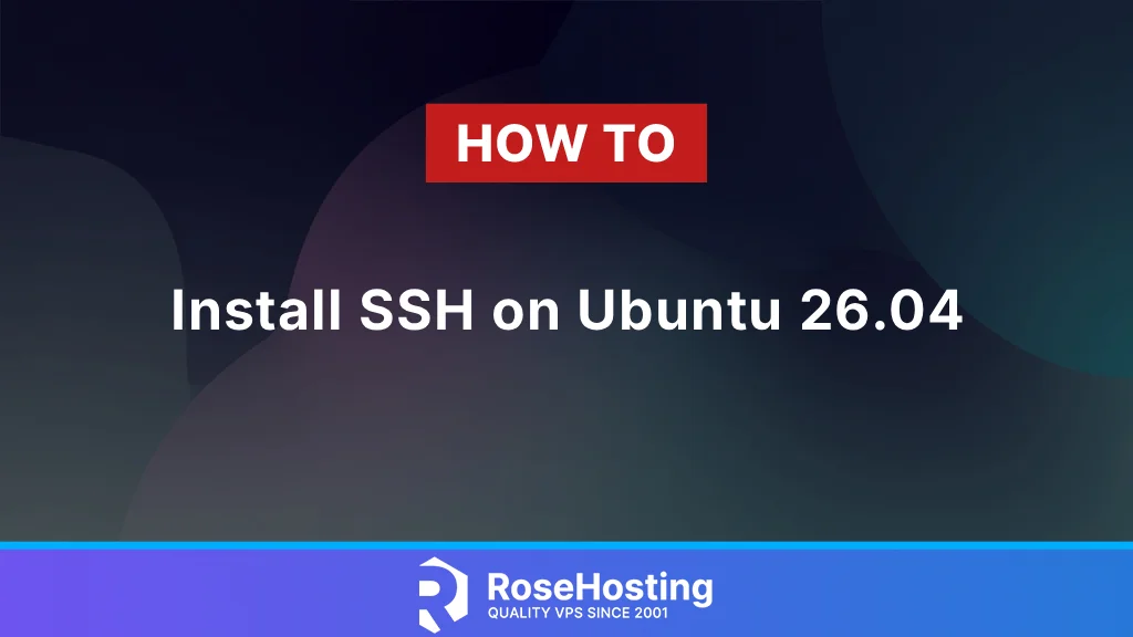 How to install SSH on Ubuntu 26.04