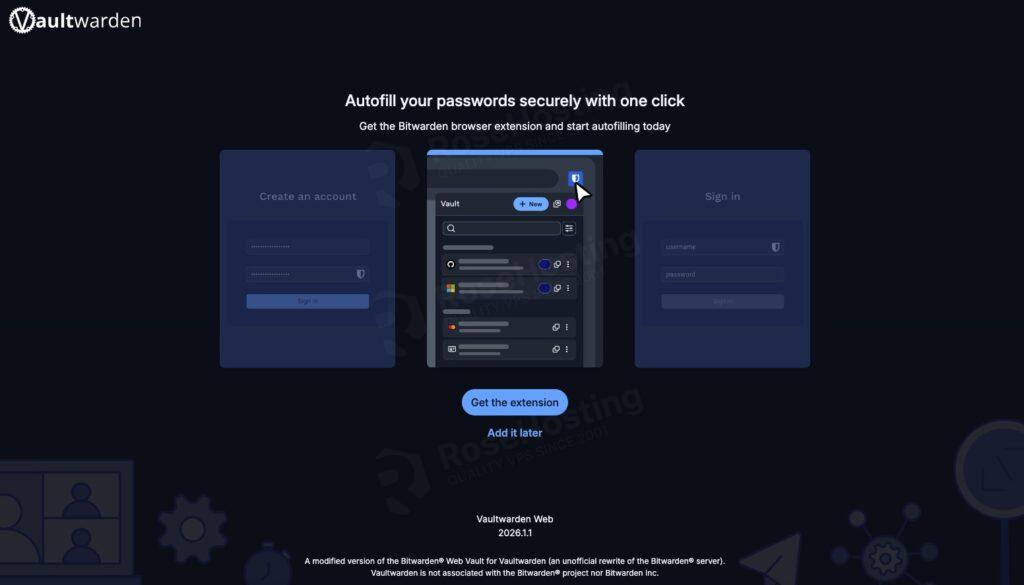 Autofill your VaultWarden passwords with one click