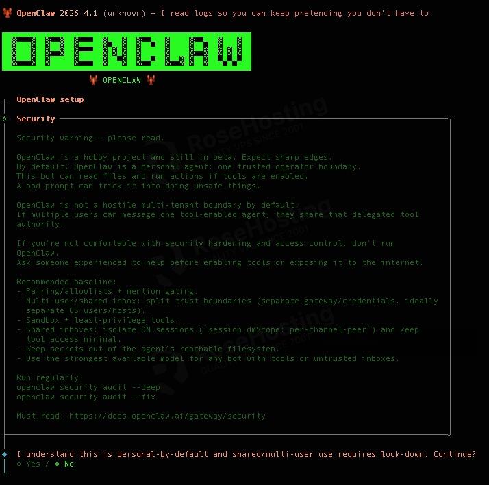 Install OpenClaw on Debian 13 setup