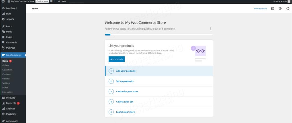 You managed to Install WooCommerce on Debian 13