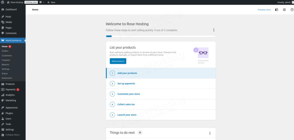 Set up WooCommerce within WordPress