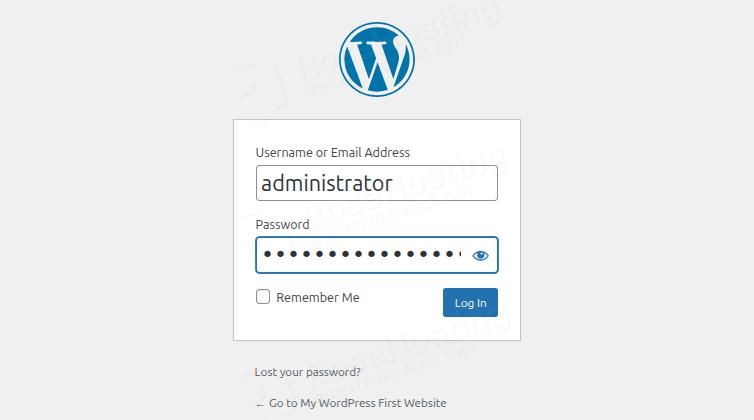 Create WordPress Login