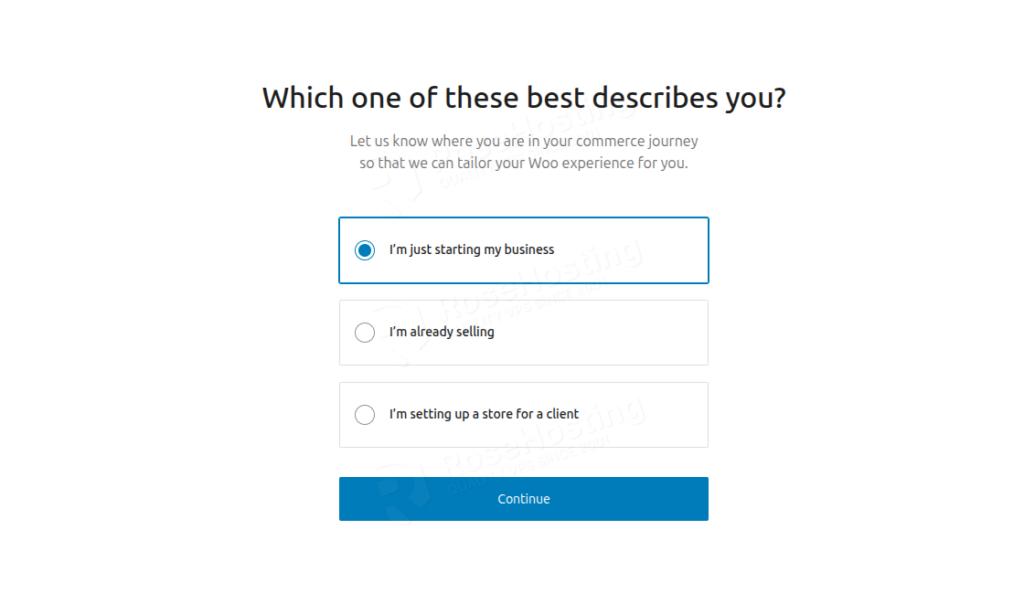 WooCommerce website setup