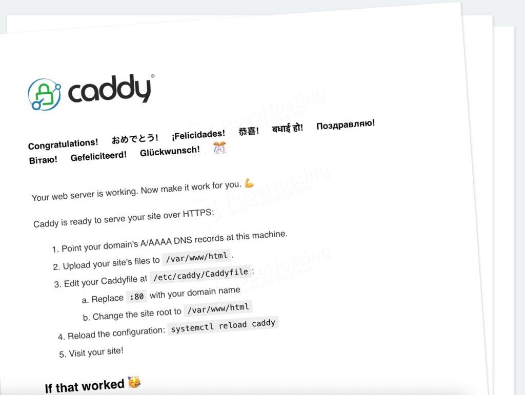 Caddy Web Server on Ubuntu 26.04