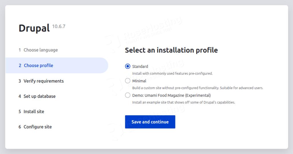 Drupal installation profile