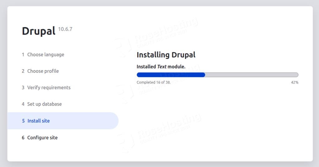 Install Drupal on Ubuntu 26.04 completion