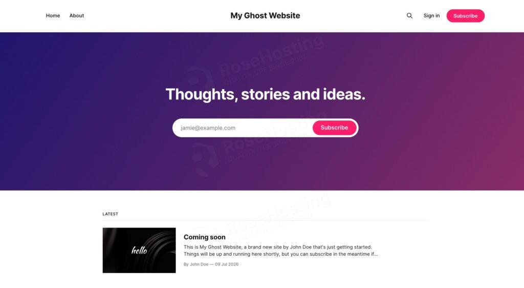 Learn to Install Ghost on AlmaLinux 10