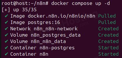 installed n8n on docker