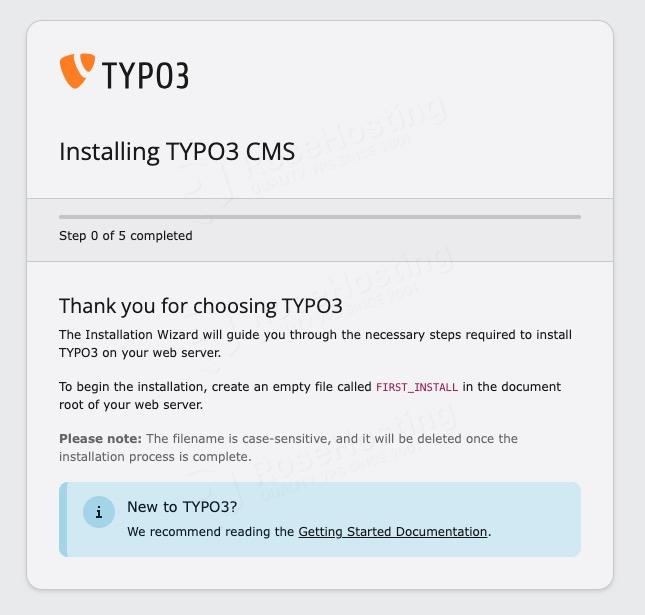 Install TYPO3 CMS on AlmaLinux 10